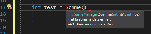 code hint dans VS Code